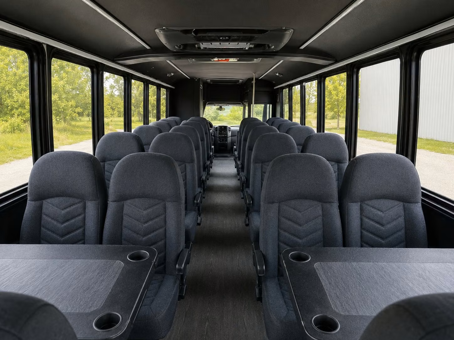 18 passenger minibus interior
