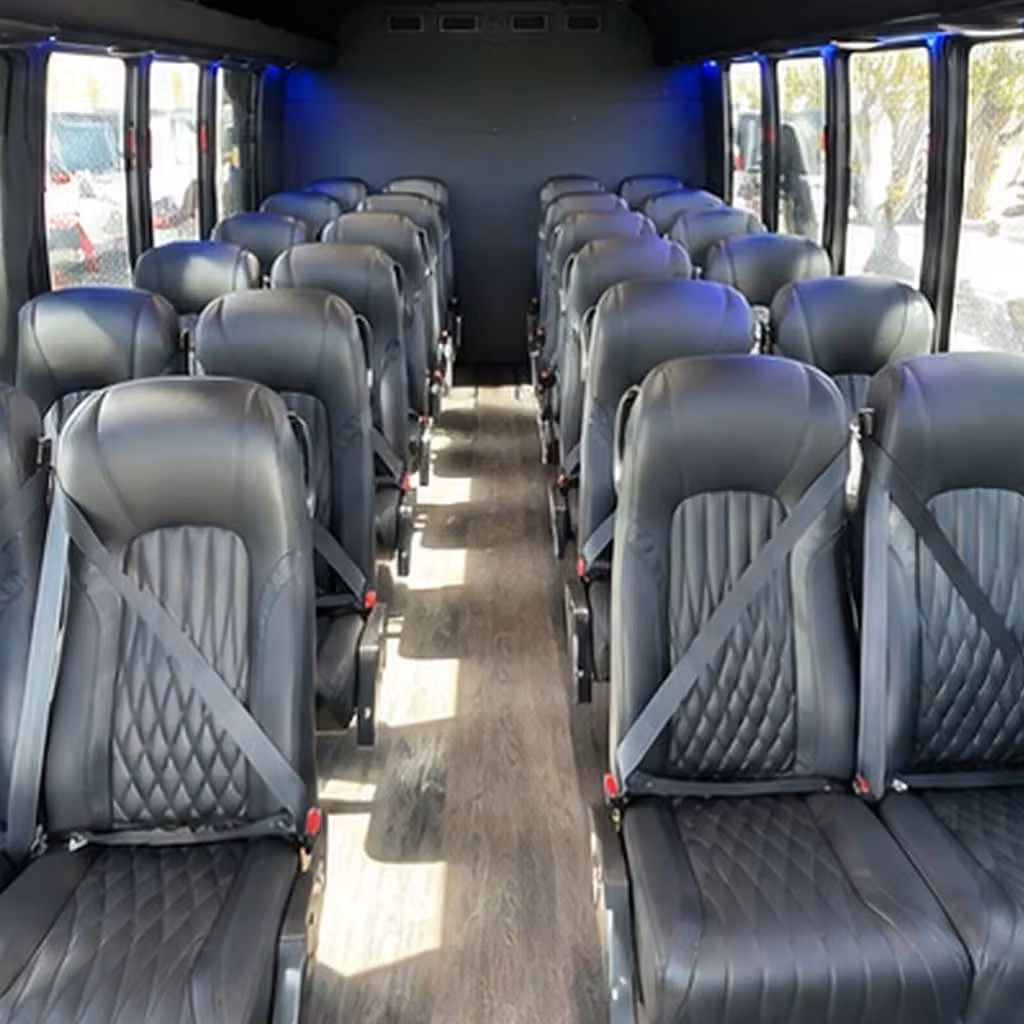 25 passenger minibus interior