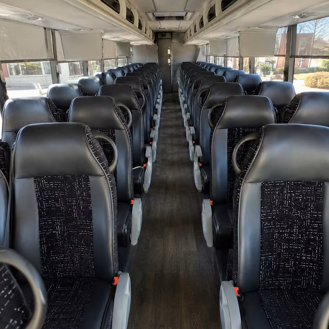 56 passenger charter bus interior