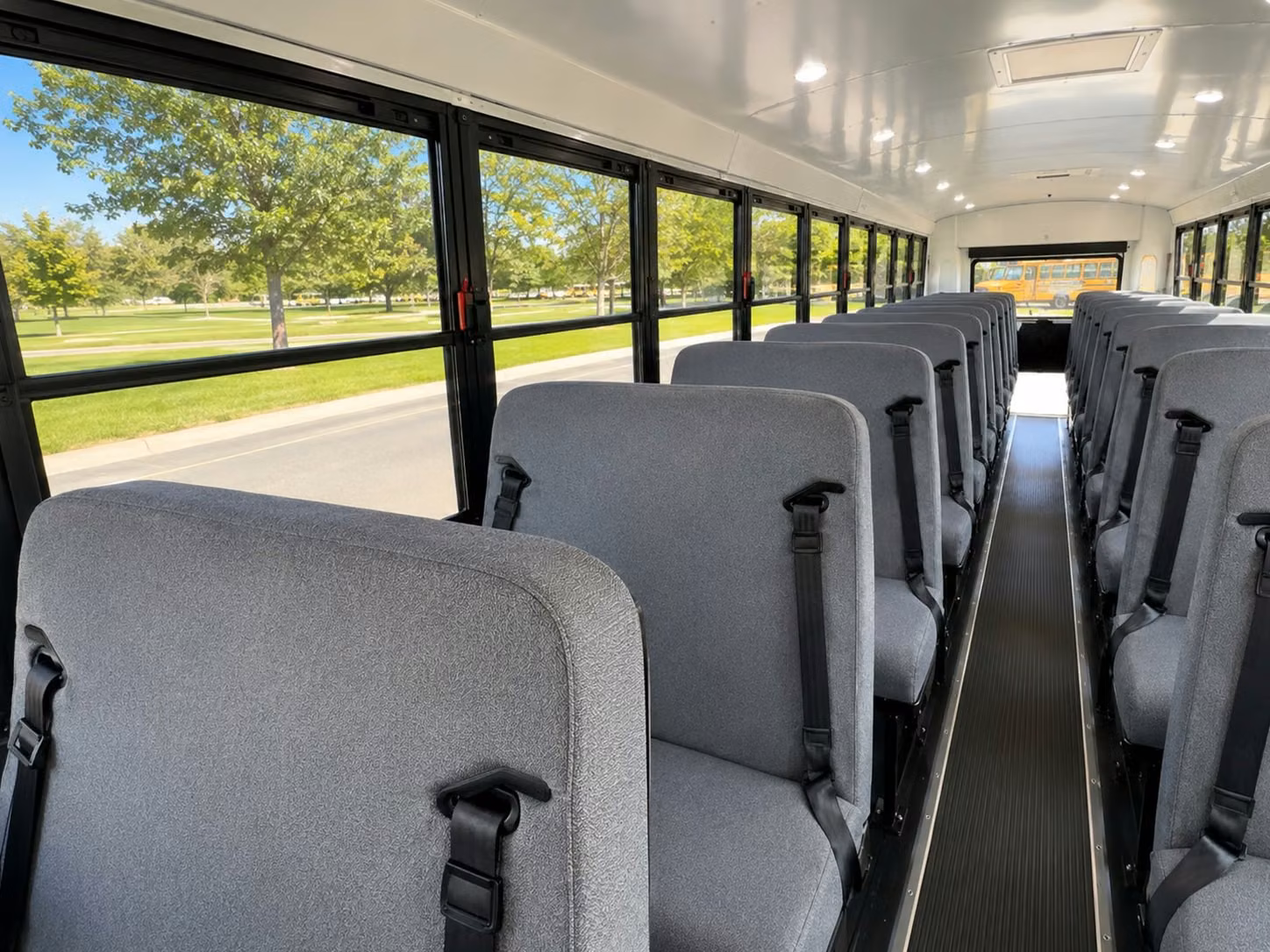 school bus inside